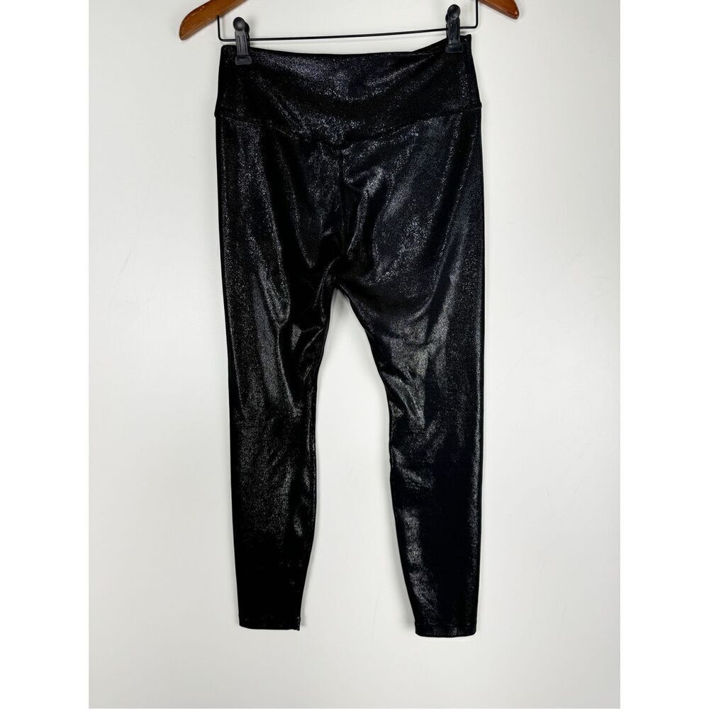 Nike Women's Dri-FIT One Mid Rise Sparkle 7/8 Active Legging Tights Black Medium - Picture 4 of 6